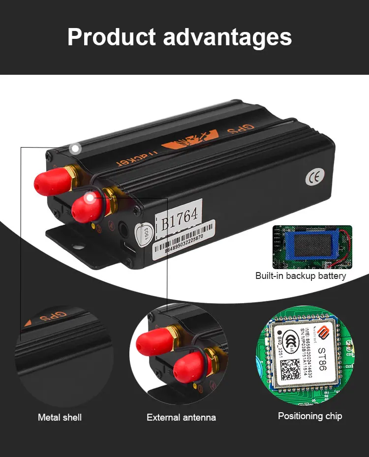 Gps 103B GSM/GPRS/gps Авто Автомобиль TK103B Автомобильный gps трекер отслеживающее устройство с дистанционным управлением Противоугонная Автомобильная сигнализация