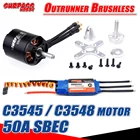 Бесщеточный мотор SURPASS HOBBY C3542 C3548 с внешним ротором SBEC 50A бесщеточный ESC для РУ самолетов с фиксированным крылом Warbirds мультикоптеров DYS