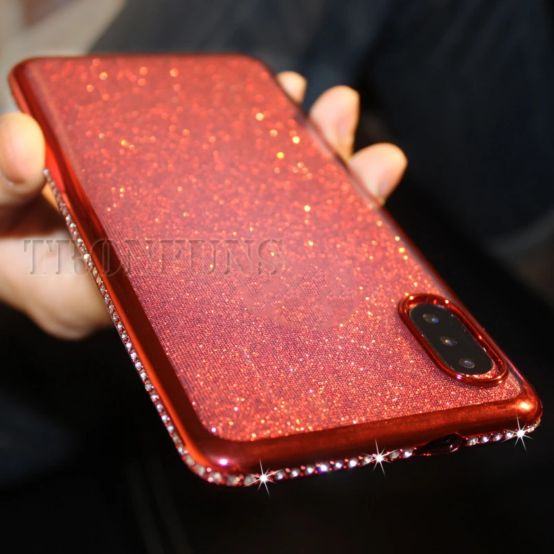 Алмазный Мягкий блестящий чехол для Samsung Galaxy A70 A50 A30 A40 A20 A10 A60 A90 M20 M30 S10e S10 S9 S8 Plus A8 A6
