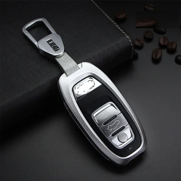 Aluminum Alloy car key case cover Key shell For Audi A4L A5 A6L Q3 Q5 Q7 protector | Автомобили и мотоциклы