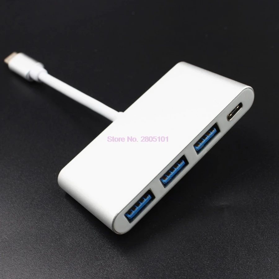 Dhl или fedex 10 шт. USB 3 1 USB-C Type-C концентратор адаптер конвертер в порта для зарядки MacBook