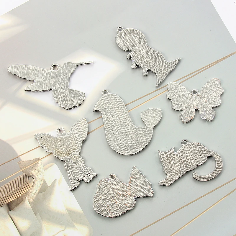 5 шт./Лот эмалевые Подвески в виде животных птиц собак рыб несколько видов