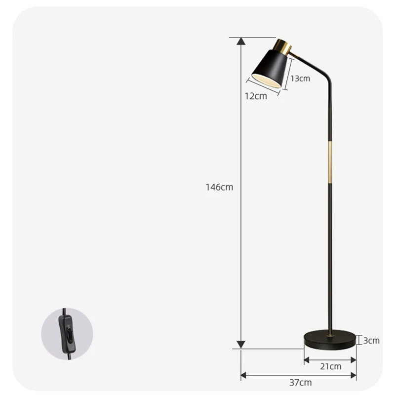 Long Floor Stand Lighting Iron Studios Lamp Shade Dimmer Modern Sofa Design Italy Sofas For Living Room Bedside Table Lamps LED | Освещение
