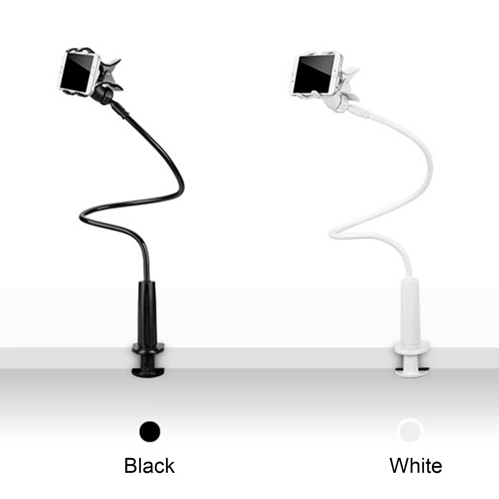 90cm deskside flexible phone holder gooseneck cellphone arm clamp for smartphone bedroom desktop jr deals free global shipping