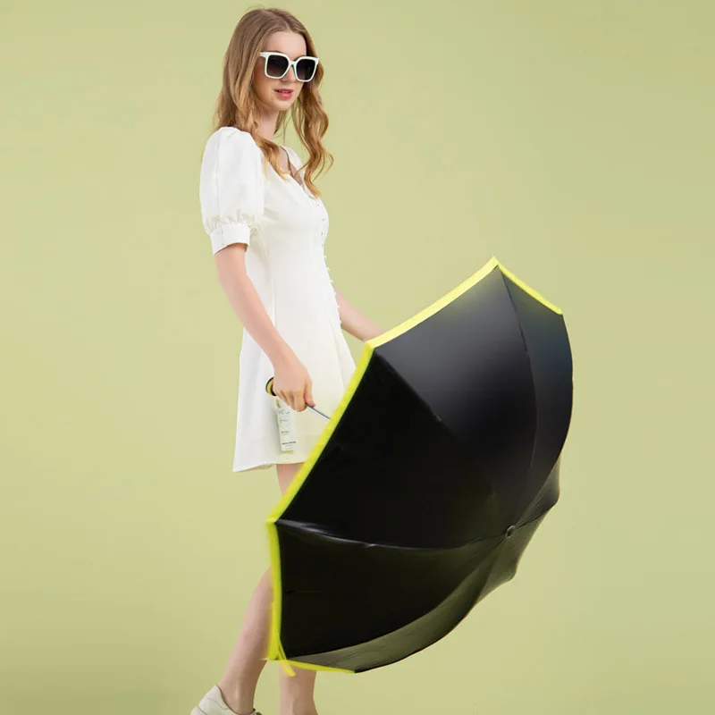 Зонт Paradise для защиты от УФ-лучей плотный черный солнцезащитный козырек Солнечный
