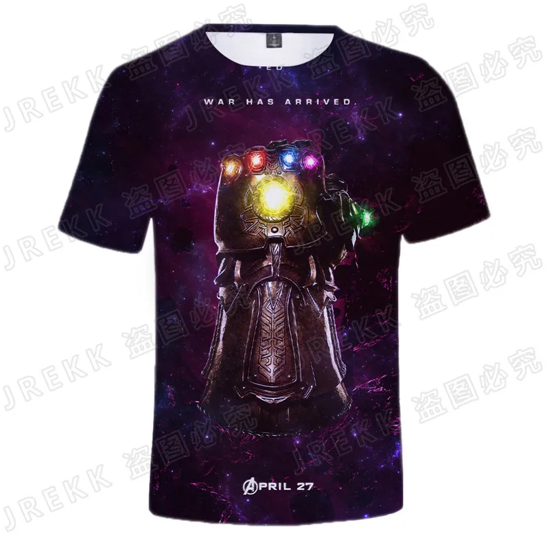 Футболка Thanos для мужчин и женщин Новинка лета 2021 забавная футболка с 3D принтом