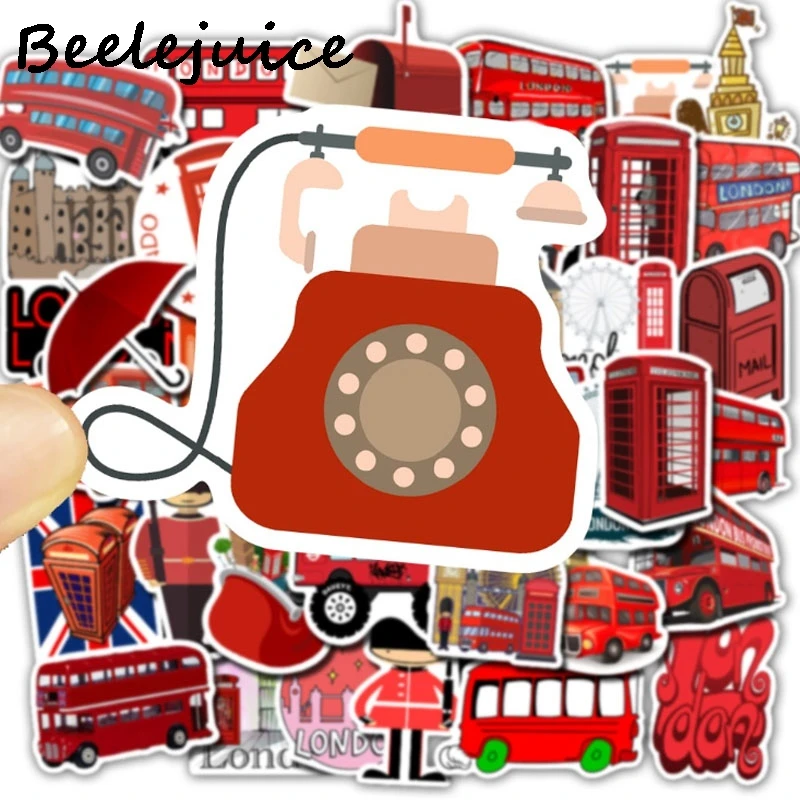 Винтажные наклейки в английском стиле 90-х годов с мультяшными персонажами для