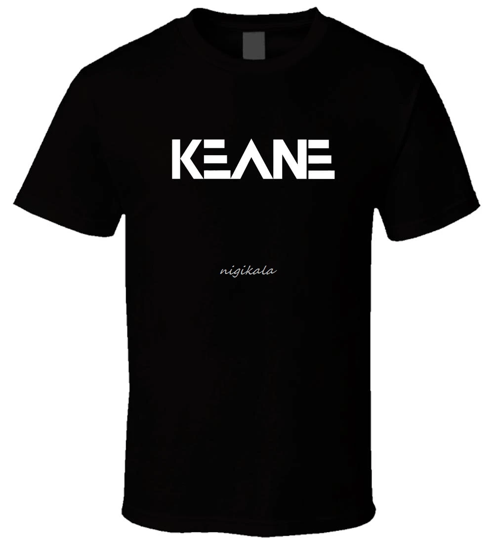 KEANE 5 черная футболка с круглым вырезом Лидер продаж Мужская натуральная рубашка