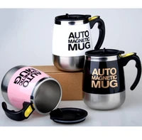 auto magnetic mug coffee milk mix cups 304 stainless steel tumbler creative electric lazy self stirring