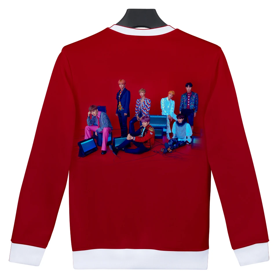 Frdum Tommee Love Yourself ответ 3D kpop женщины Bangtan мальчики Толстовка Осень и зима хит хоп harajuku Корейская повседневная одежда