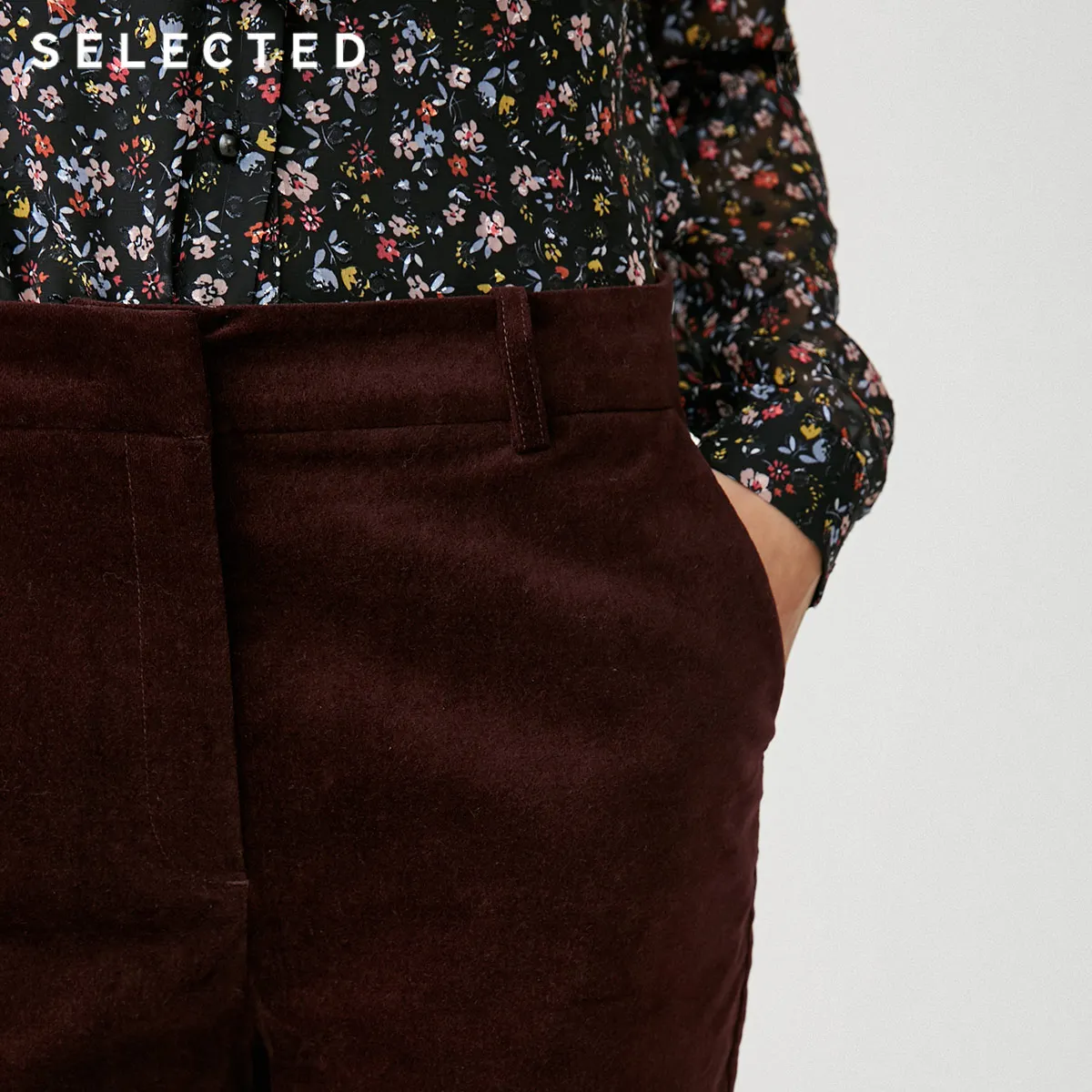 Выбранные Для женщин Slim Fit Тонкие вельветовые облегающие ногу Повседневное штаны S | 418414522