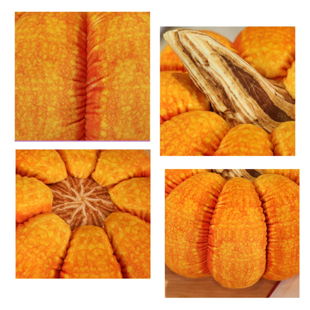 1 шт. плюшевая подушка в виде тыквы креативная полипропиленовая хлопчатобумажная