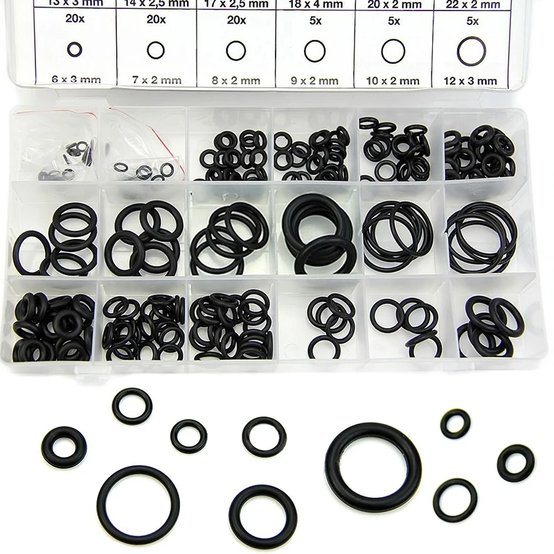 

10 PCS Oil Resistant 1.2 mm (Wire Diameter) Butyronitrile O-Ring Rubber Sealing Ring O.D 4.2-42mm for Oil sealing , Waterproof