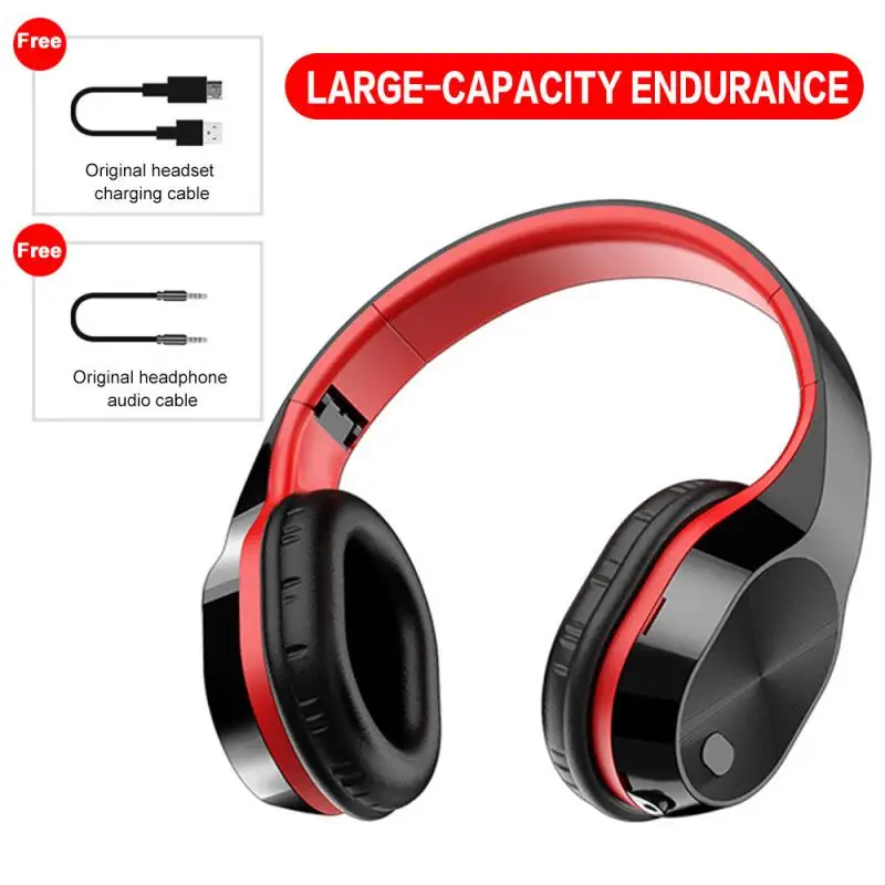 

T5 HiFi Active Noise Cancelling Wireless Headphones Bluetooth5.0 Earphones Over Ear Headset with Microphone for Phones Music MP3