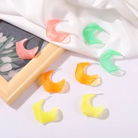 candy color moon shape earrings for women top gifts trendy for women jewelry