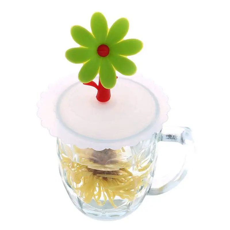 6 шт. силиконовых крышек для подсолнухов горячих и холодных напитков крышка чашек