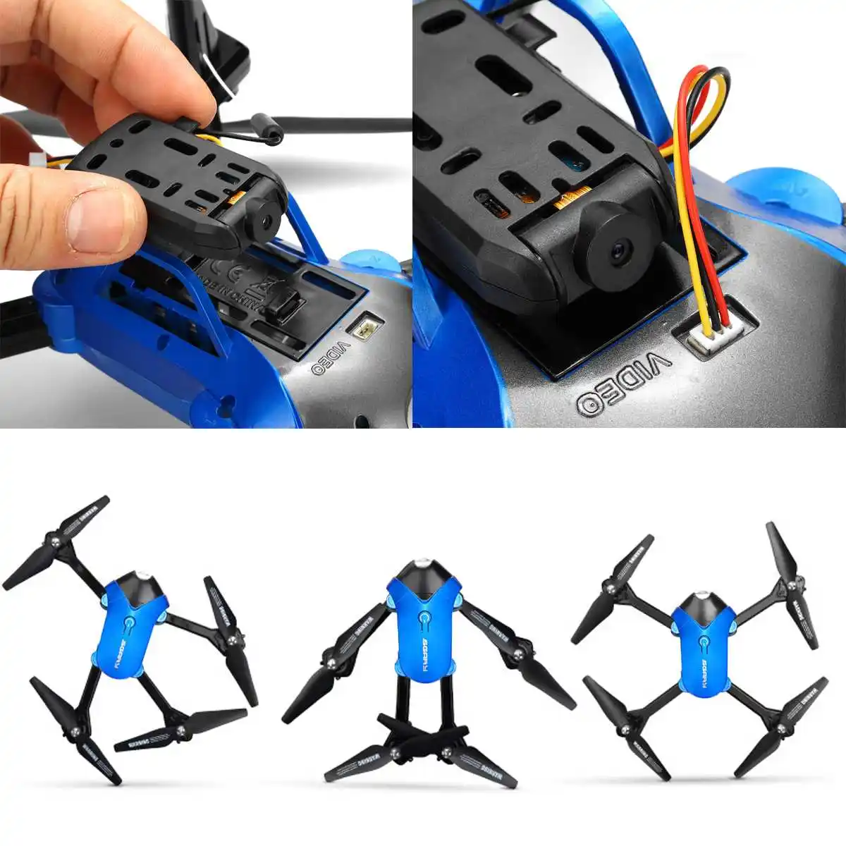 Большая распродажа, wifi FPV W/камера, удерживающая высоту, один ключ, возвратная Складная рукоятка, Радиоуправляемый квадрокоптер, Дрон