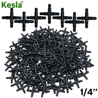 50pcs cross straight for 47 mm hose 14 barb barbed connector threaded garden greenhouse micro irrigation pipe accessories