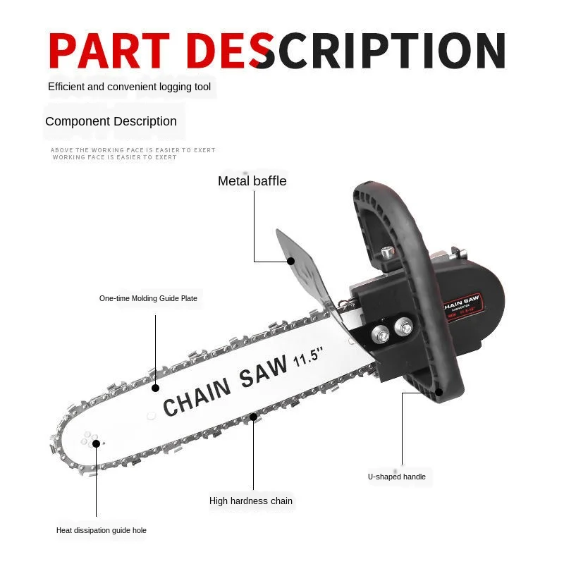 Ручная шлифовальная машина AngleGrinderRefit Электрическая цепная пила сверлильная