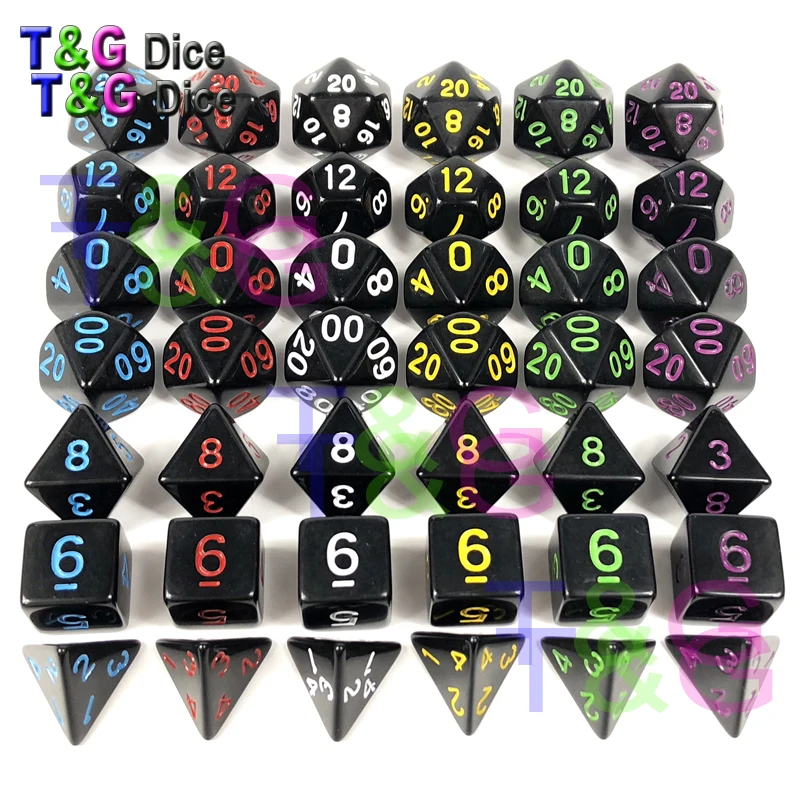 Непрозрачные цифровой игральная кость поли под давлением игровой ролевой игры