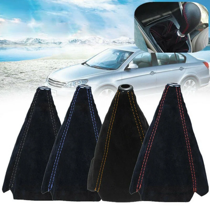 

Universal Suede Leather Car Gear Shift Collars Auto Car Manual Stick Shifter Knob Gear Shift Boot Cover Gaiter 4 Colors