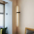 Современная Минималистичная светодиодная настенная лампа в скандинавском стиле, фоновые Настенные светильники для гостиной, телевизора, для дома, спальни, прикроватная атмосфера, комнатное освещение