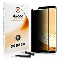 akcoo privacy uv screen protector for galaxy s8 s9 anti spy tempered glass for galaxy s8 plus s9 plus full glue glass protector