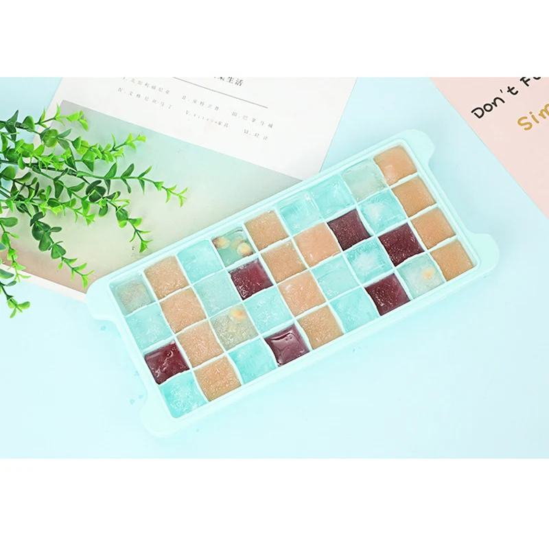 

Ice Cubes Trays Silicone 36 Cubes Ice Trays with Lid Easy-Release and Flexible Ice Cubes Molds JAN88