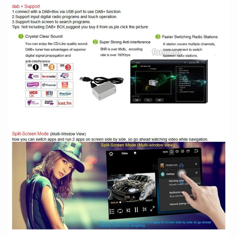 Автомобильный мультимедийный плеер Gps Android Dsp Carplay автомобильное радио 1din Dvd 4g для