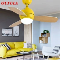 dlmh modern ceiling fan lights with remote control wooden fan blade decorative for home living room bedroom restaurant