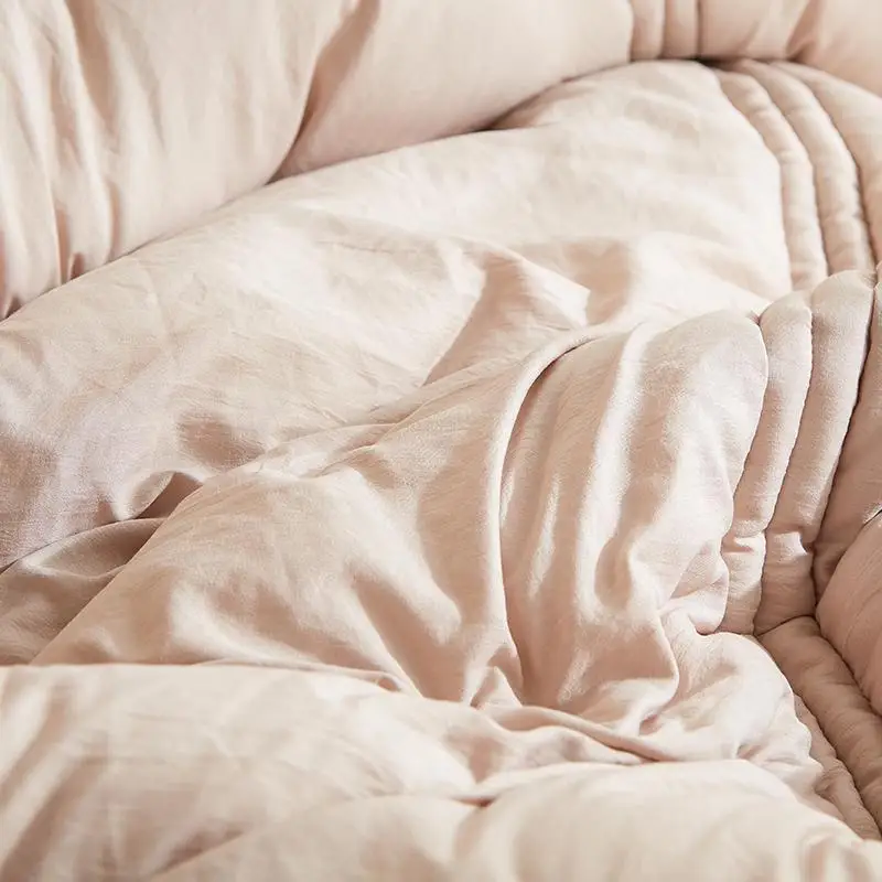 

J2 Brown Yellow Pink Blue Gray Luxury Washed Cotton Comforter