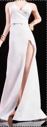 white dress only WOOM TOYS C1901 1/6 масштаб ada Wong платье набор Модельное платье Красный ковер вечернее платье подходит для женщин тело женщина голова Лепка - Цвет: white dress only