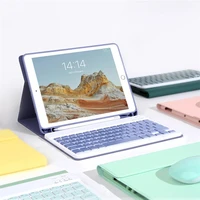 wireless keyboard mouse with case for ipad 10 2 7th 8th air 2 1 5th 6th pro 10 5 air 3 silicone case for ipad pro 11 air 4 funda