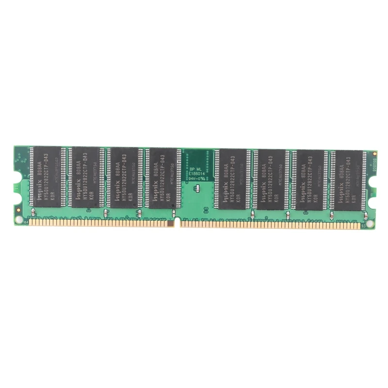 

Оперативная память DDR 1 ГБ для ПК, Настольная память DDR1 PC3200 400 МГц, 184 контактов, без коррекции ошибок, модуль памяти для компьютера