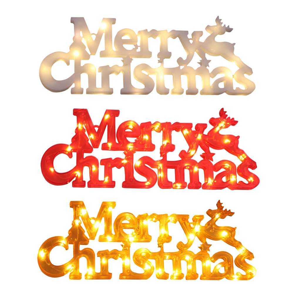 

Рождественская 3D надпись с буквами, светодиодный ные огни, Сказочная Ночная лампа на батарейках, венок, домашняя дверь, настенное искусство,...