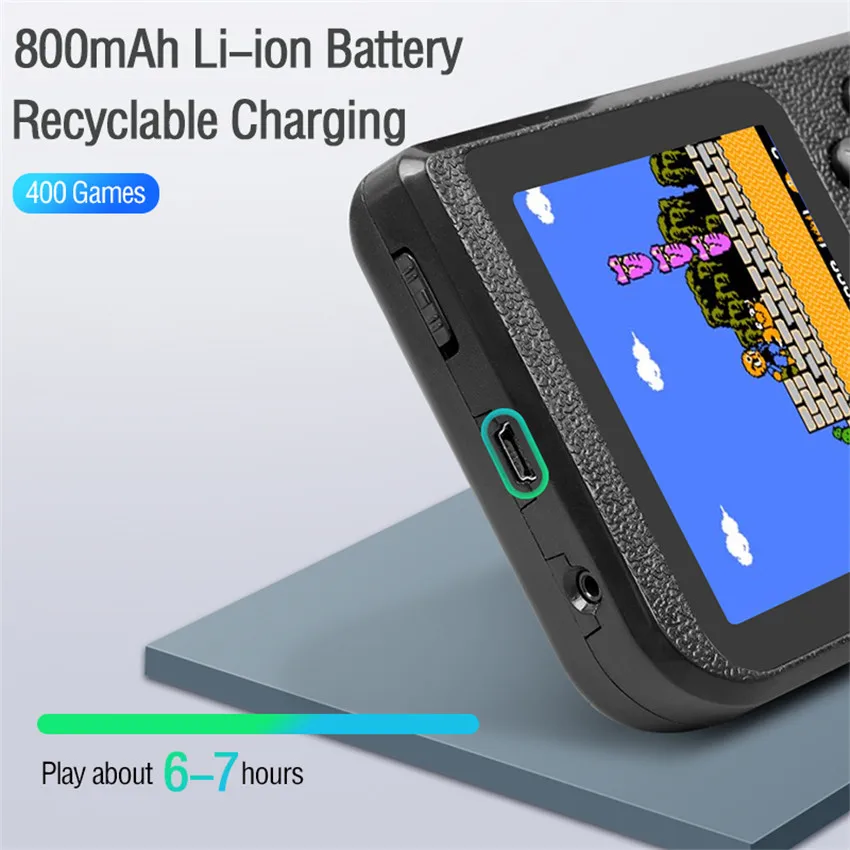 Мини Ретро игровой консоли плеер мини портативные игровые встроенный 400 игр