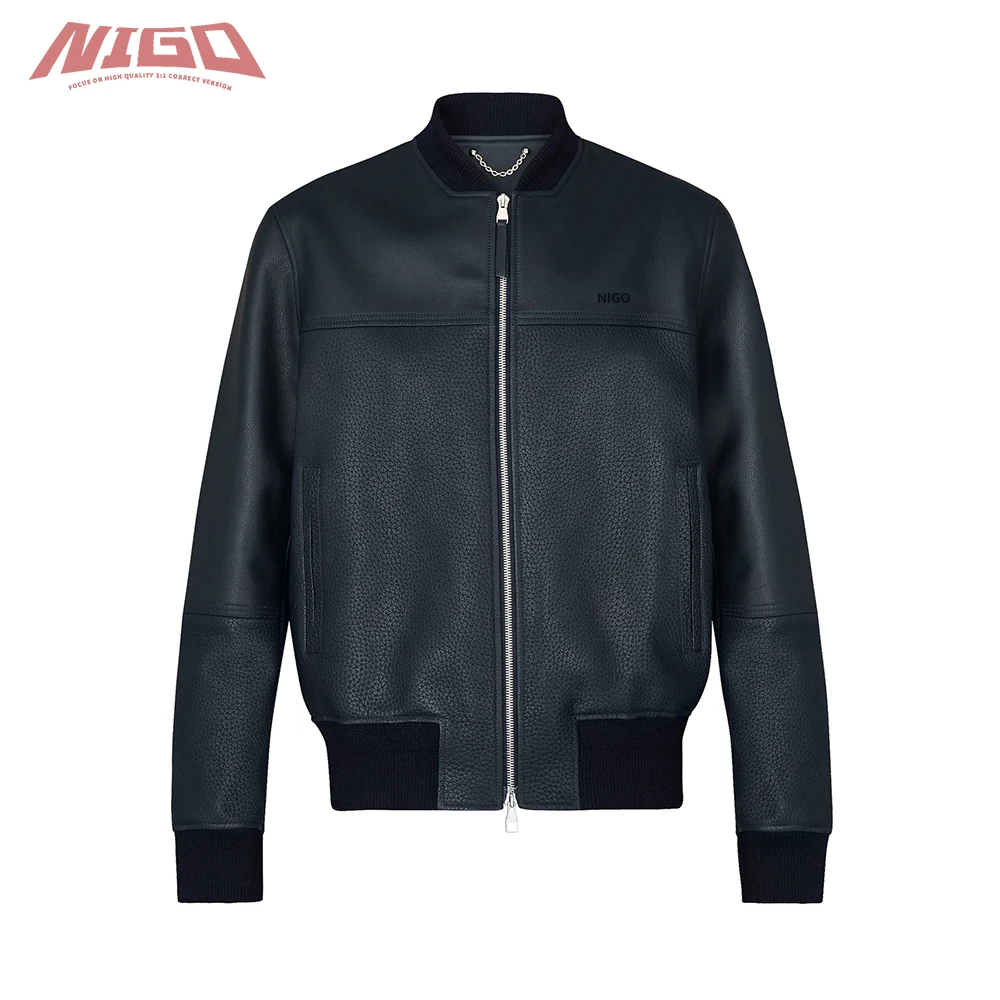 

Кожаная куртка-бомбер с вырезами NIGO 21ss # nigo38839