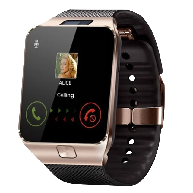 NEW Smart Watch Women Men Sport Pedometer With SIM Camera Smartwatch for Android HUAWEI Apple Samsung watch Pk Z60 DZ09 GT08 - Цвет: dz09-gold