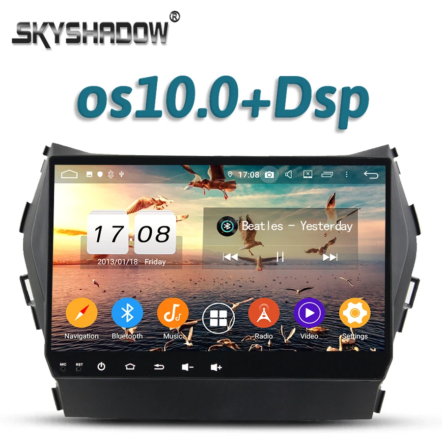 Автомобильный DVD-плеер 720P 9 &quotDSP IPS Android 11 0 8 ядер 4 ГБ GPS RDS радио wifi Bluetooth 5 для Hyundai IX45