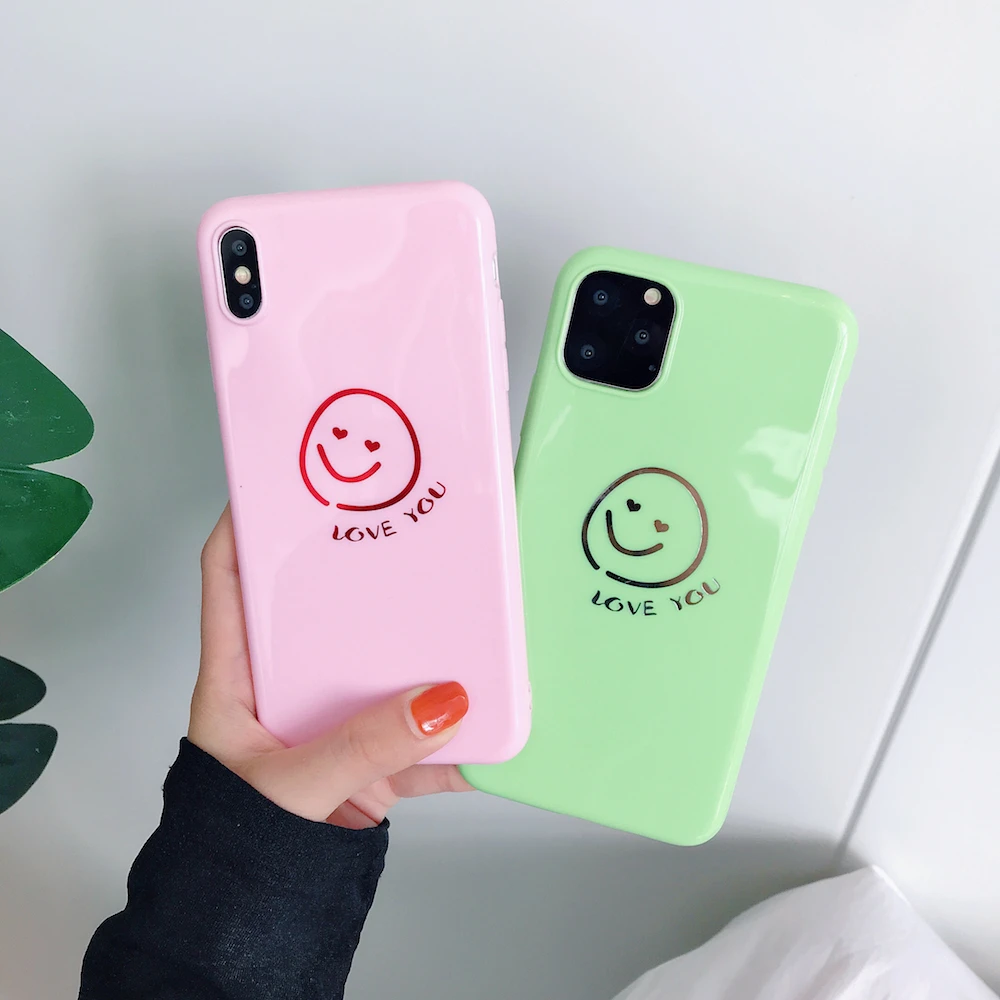 Brand NEW Candy Cute Love You Soft Case for iPhone X Xs XR XsMax 8Plus 8 7Plus 7 6 6s Plus 11Pro 11ProMax 11 Phone Cover | Мобильные
