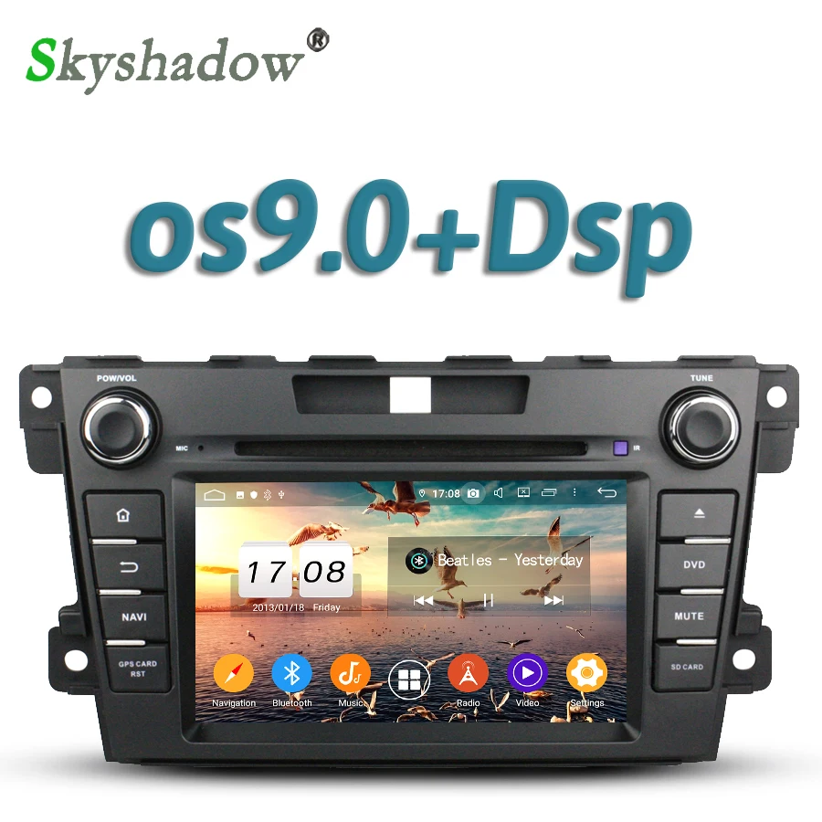 Автомобильный DVD плеер DSP Android 10 4 Гб ОЗУ 32 ГБ 8 ядер GPS Google Map RDS радио Wi Fi Bluetooth 5 0 для