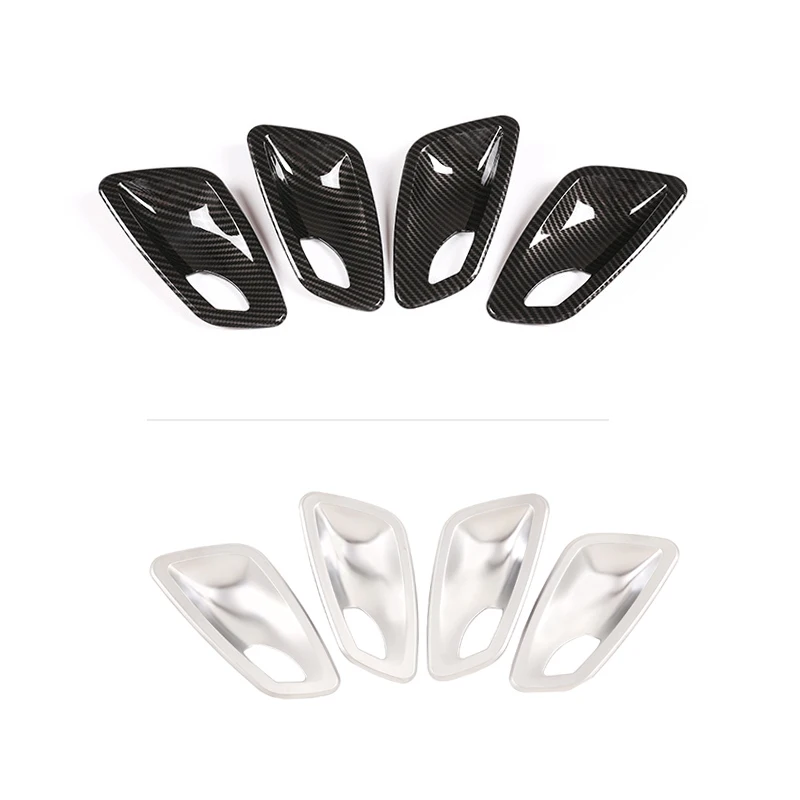 Текстура углеродного волокна автомобильная дверная ручка панель крышка чаши для