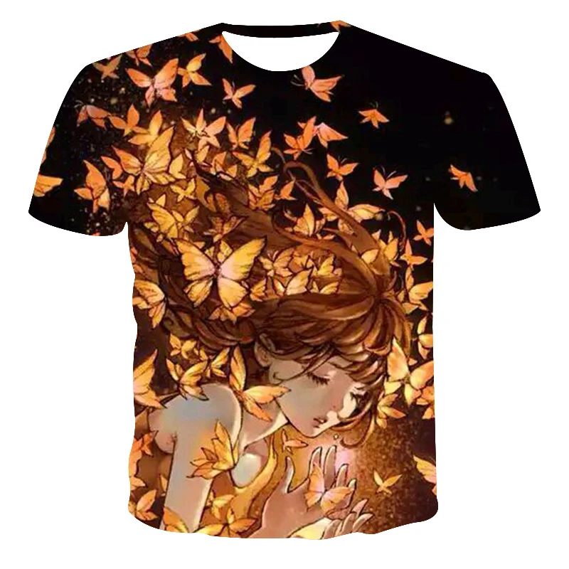 

2020 new men and women 3D printed fashion t-shirt abstract art cartoon/animal/hip-hop personalized trend summer short sleeve