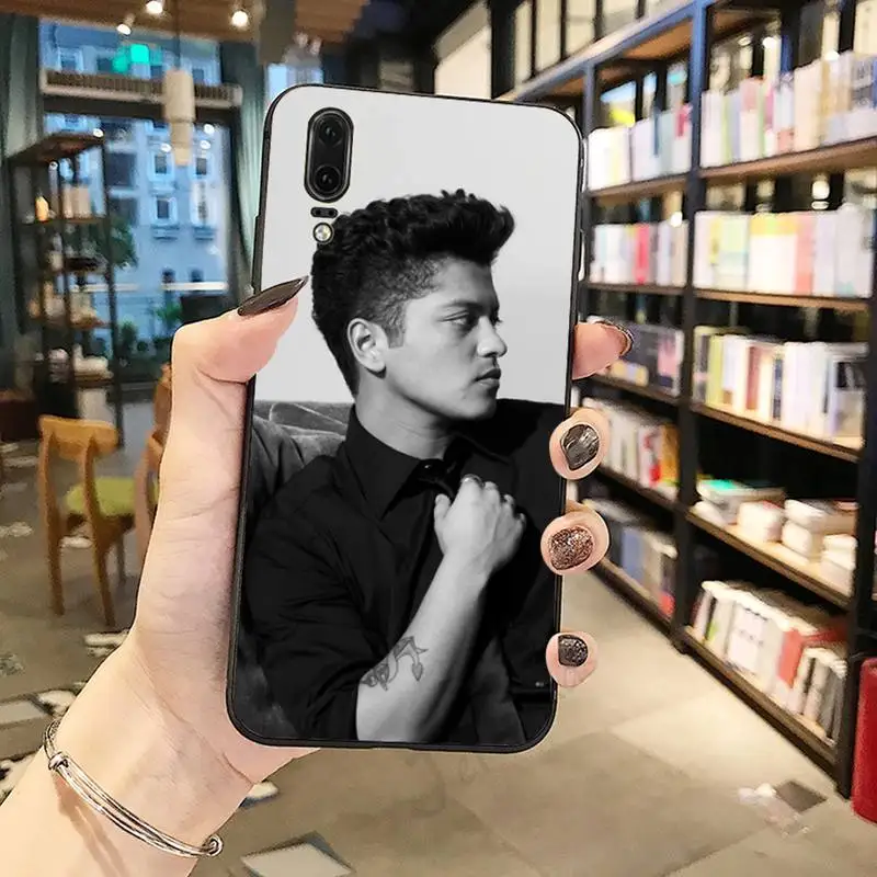 

American male singer Bruno Mars Phone Case For Huawei honor Mate P 10 20 30 40 i 9 8 pro x Lite smart 2019 nova 5t