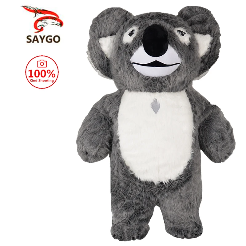 SAYGO Koala Inflatable Costume Mascot Halloween For Cosplay Party Lovely Fancy Dress Plush Koala Customize For Adult Furry Suit