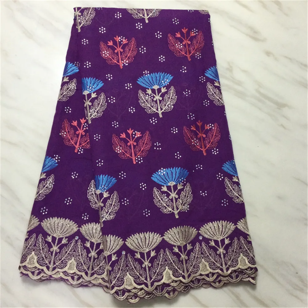 

2021 High Quality Stone Water Soluble Embroidery African Cord French Guipure Swiss Cotton Lace Fabric For Dress 5y/Lot P11790