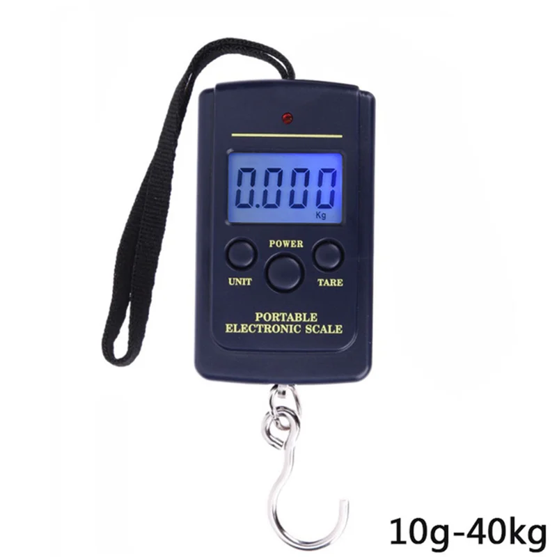 

1PCS 10g - 40kg Portable Mini Electronic Digital Scale Hanging Fishing Hook Pocket Weighing electronic digital scale scales