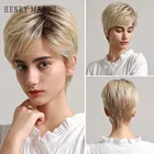 Женский парик из синтетических волос, с эффектом омбре