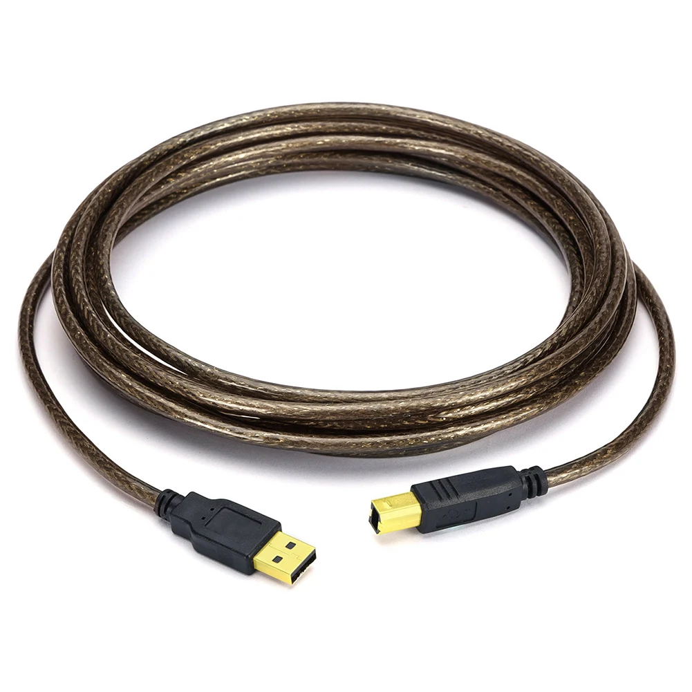 

Extension Printer Cable USB 2.0 A Male to B Male Computer Wire Cable Cord Converter Connector Line for PC Laptop H-best