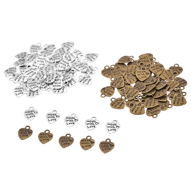 Металлические этикетки для одежды ручной работы с буквенным принтом 50 шт.